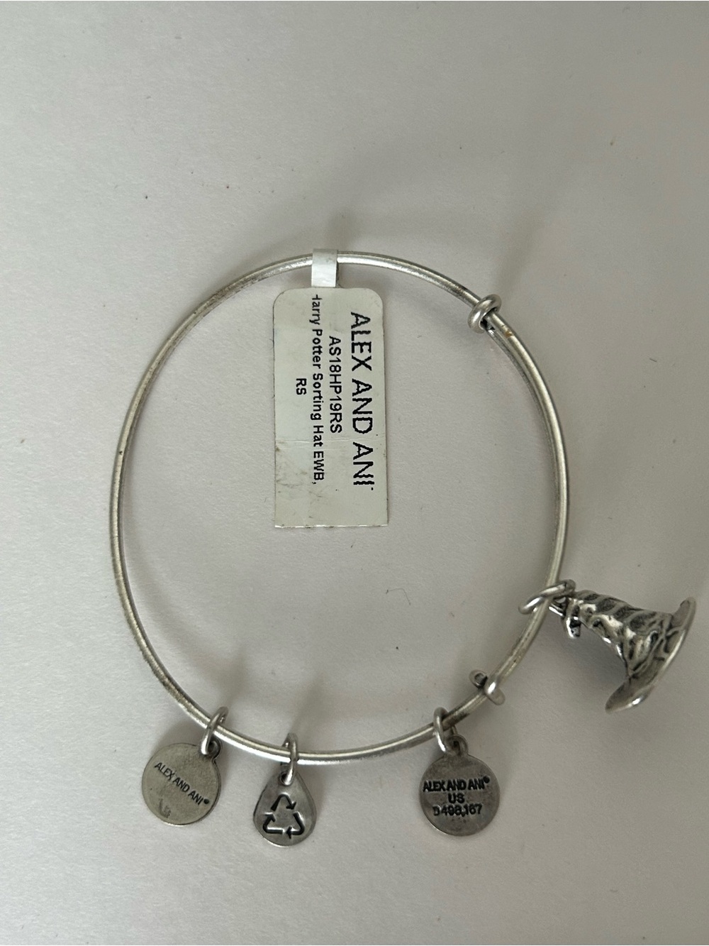 Alex and Ani Silver-tone Harry Potter Sorting Hat CharmBangle(6)